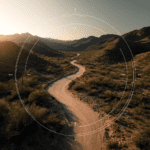 Winding desert road symbolizing the journey of Indigenous Business growth, digital positioning, and long-term economic development